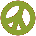 Peace Sign Green